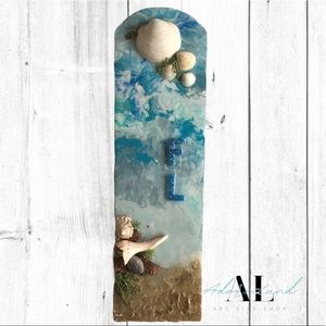 Beach house wall decoration , handmade shingle